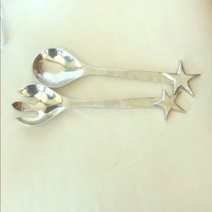 ⭐️ ALUMINUM SALAD SERVERS STAR HANDLE⭐️